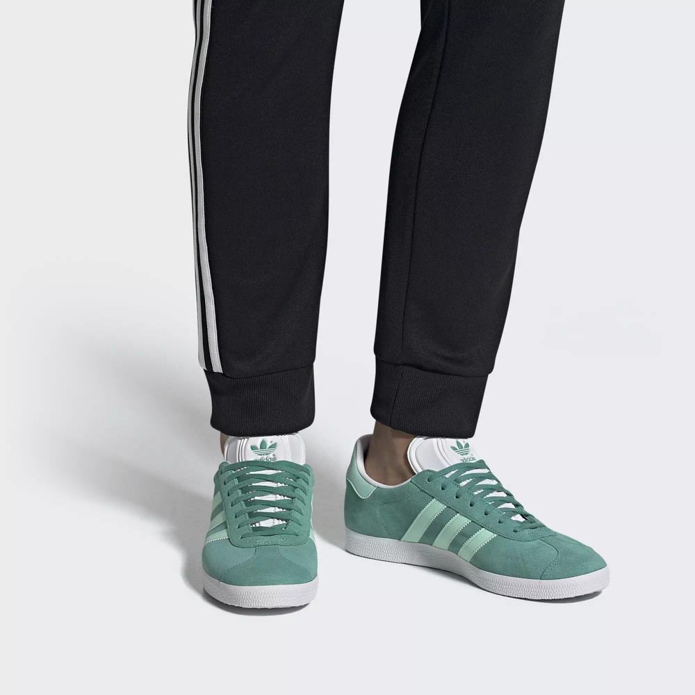 Adidas Gazelle Tenis Verdes Para Mujer (MX-61597)